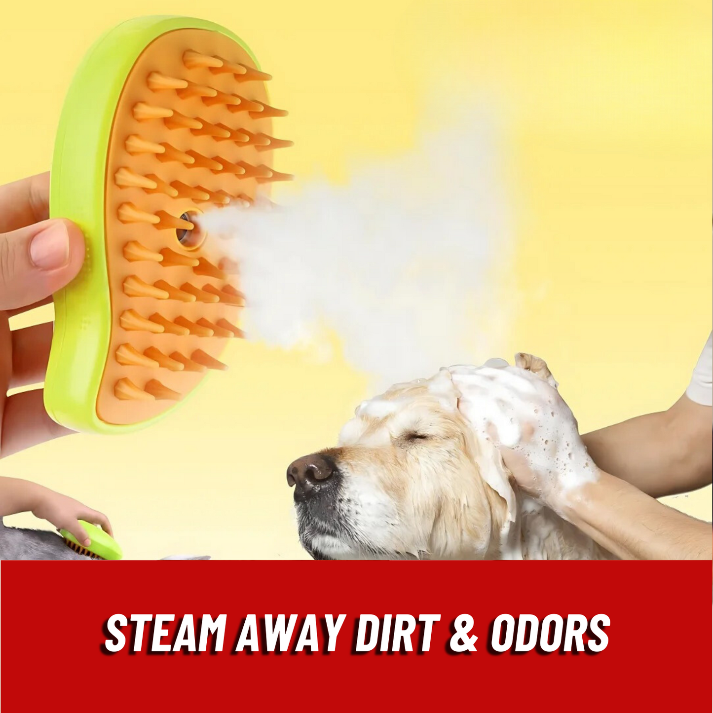 SteamEase™ Pet Grooming Brush